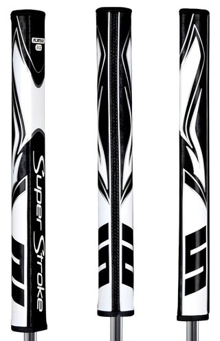 SuperStroke Zenergy Flatso 2.0 grip de putter, noir/blanc