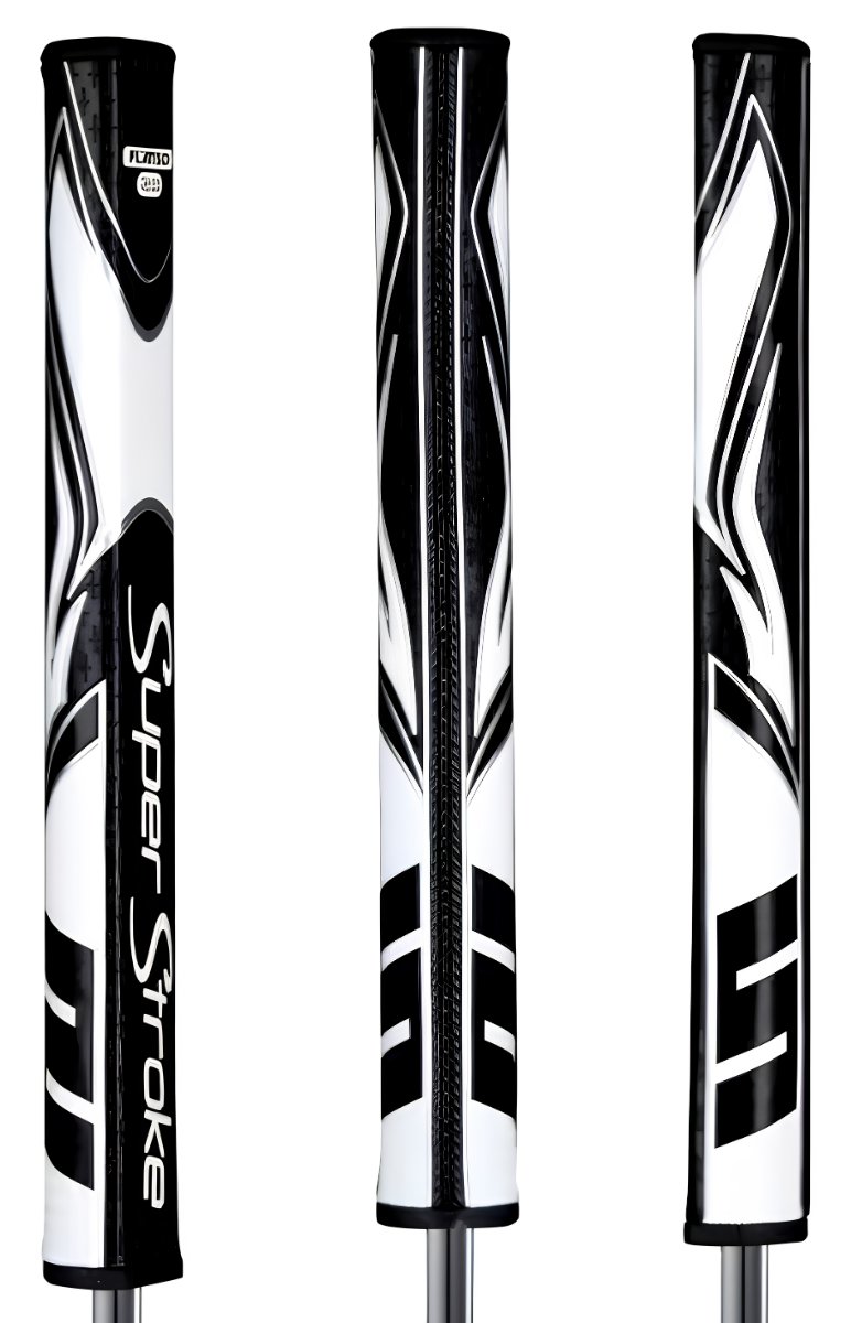 SuperStroke Zenergy Flatso 2.0 grip de putter, noir/blanc