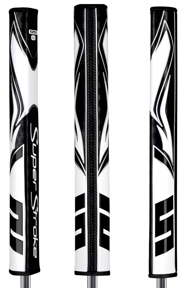 Super Stroke SuperStroke Zenergy Flatso 3.0 grip de putter, noir/blanc