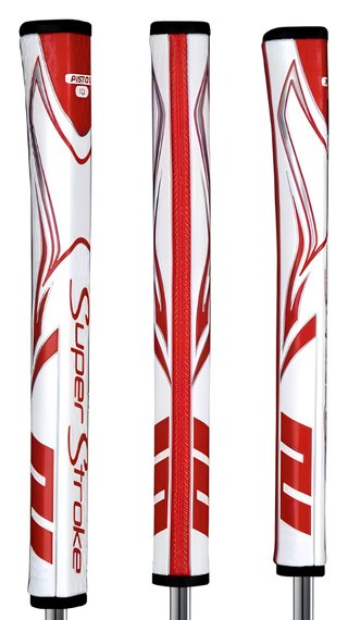 SuperStroke SuperStroke Zenergy Pistol GT 1.0 grip de putter, blanc/rouge