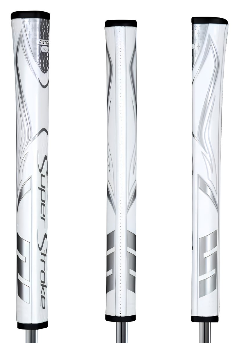 SuperStroke Zenergy Pistol GT 1.0 grip de putter, blanc/argent