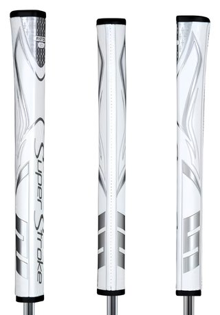 SuperStroke Zenergy Pistol GT 1.0 grip de putter, blanc/argent