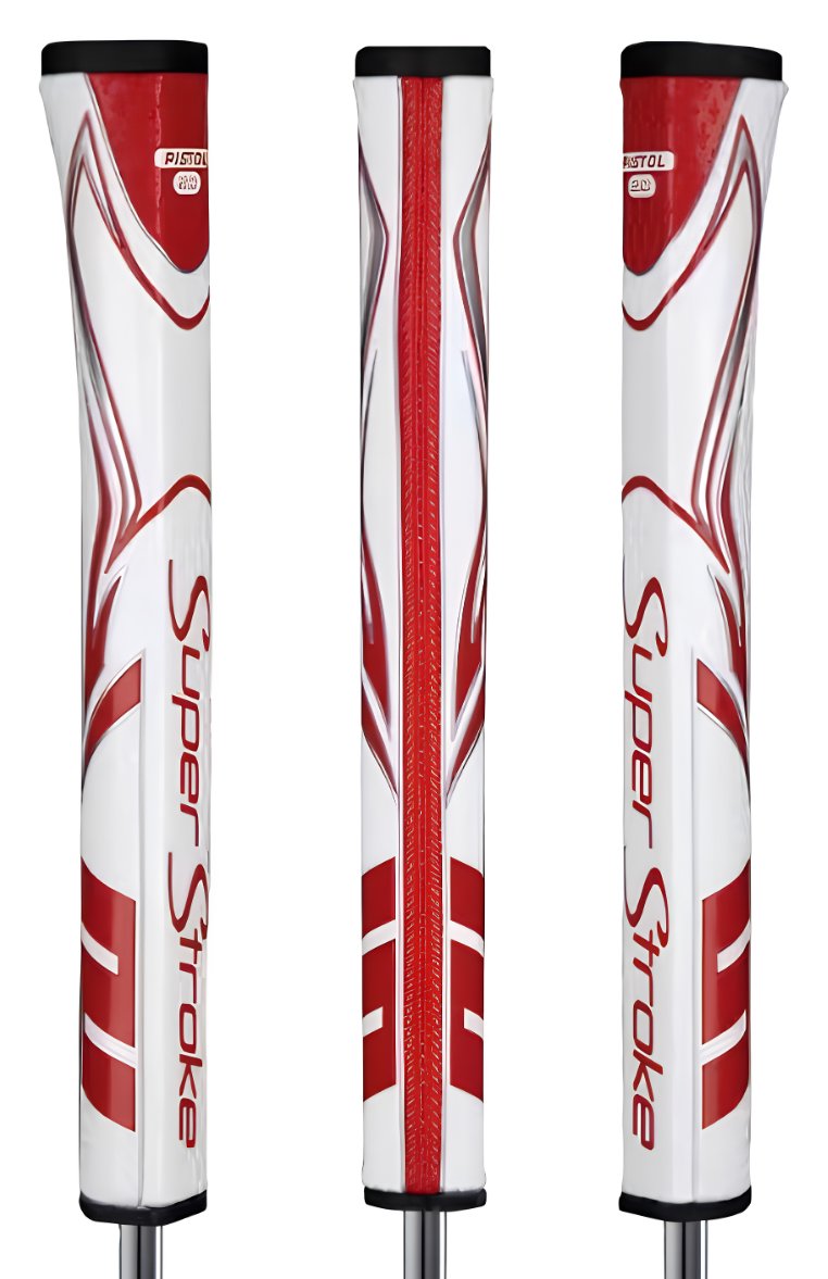 SuperStroke SuperStroke Zenergy Pistol GT 2.0 grip de putter, blanc/rouge