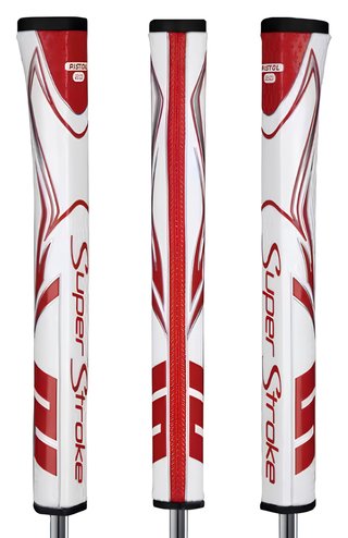 SuperStroke SuperStroke Zenergy Pistol GT 2.0 grip de putter, blanc/rouge