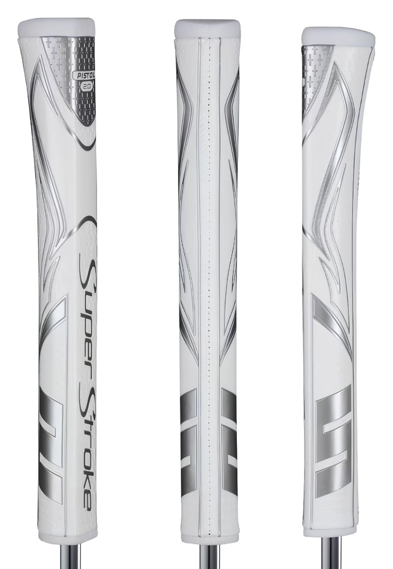 SuperStroke Zenergy Pistol GT 2.0 grip de putter, blanc/argent