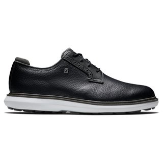FootJoy Traditions Blucher chaussures de golf pour hommes, noir/gris/blanc blucher