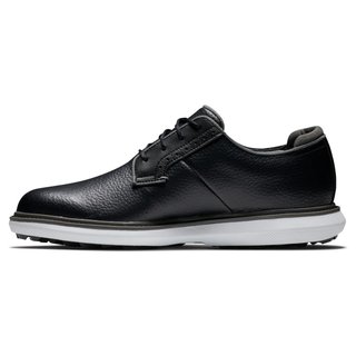 FootJoy Traditions Blucher chaussures de golf pour hommes, noir/gris/blanc blucher