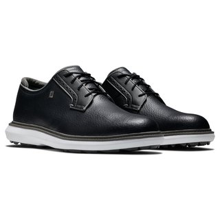 FootJoy Traditions Blucher chaussures de golf pour hommes, noir/gris/blanc blucher