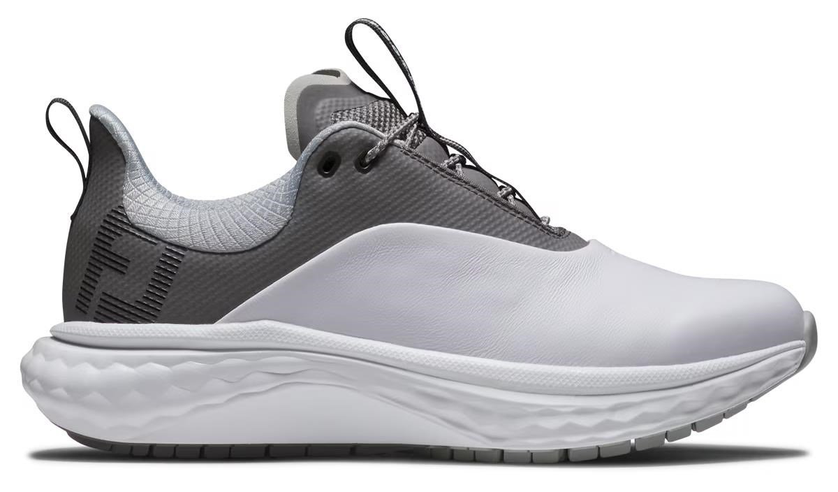 FootJoy Quantum Leather chaussures de golf femme, blanc/gris
