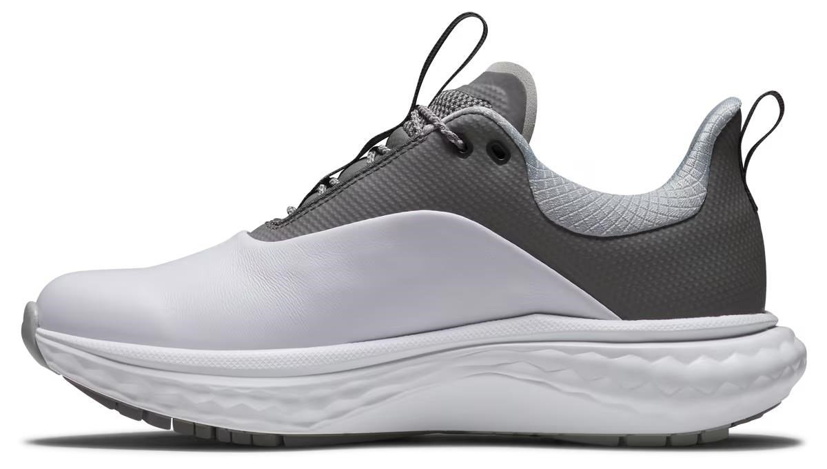FootJoy Quantum Leather chaussures de golf femme, blanc/gris