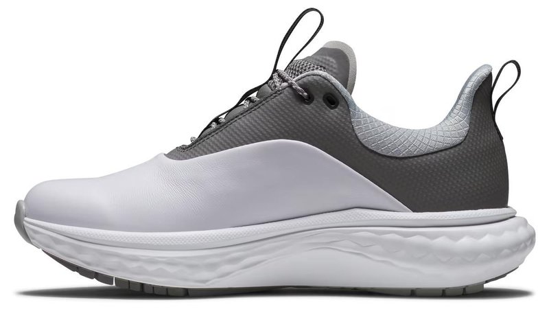 FootJoy Quantum Leather chaussures de golf femme, blanc/gris