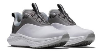 FootJoy Quantum Leather chaussures de golf femme, blanc/gris