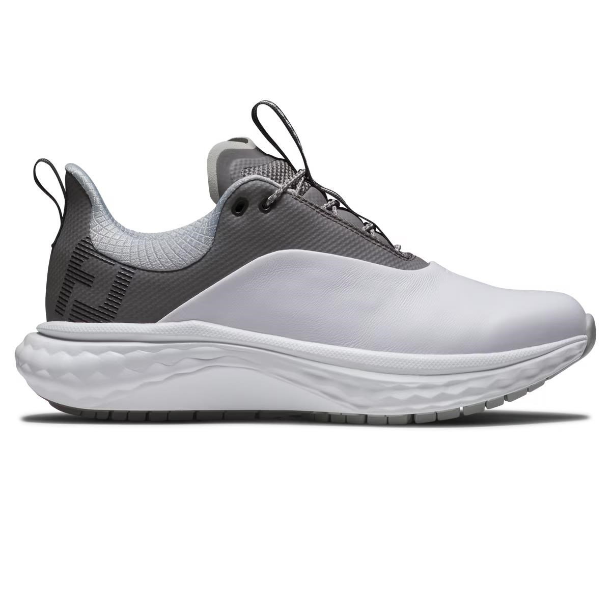 FootJoy Quantum Leather chaussures de golf femme, blanc/gris