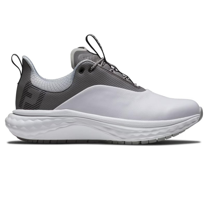 FootJoy Quantum Leather chaussures de golf femme, blanc/gris