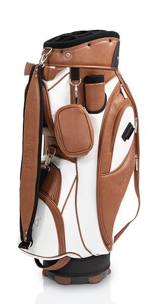 JuCad Style cart bag, marron/blanc