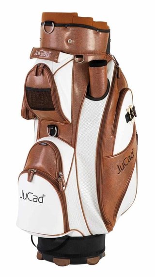 JuCad Style cart bag, marron/blanc