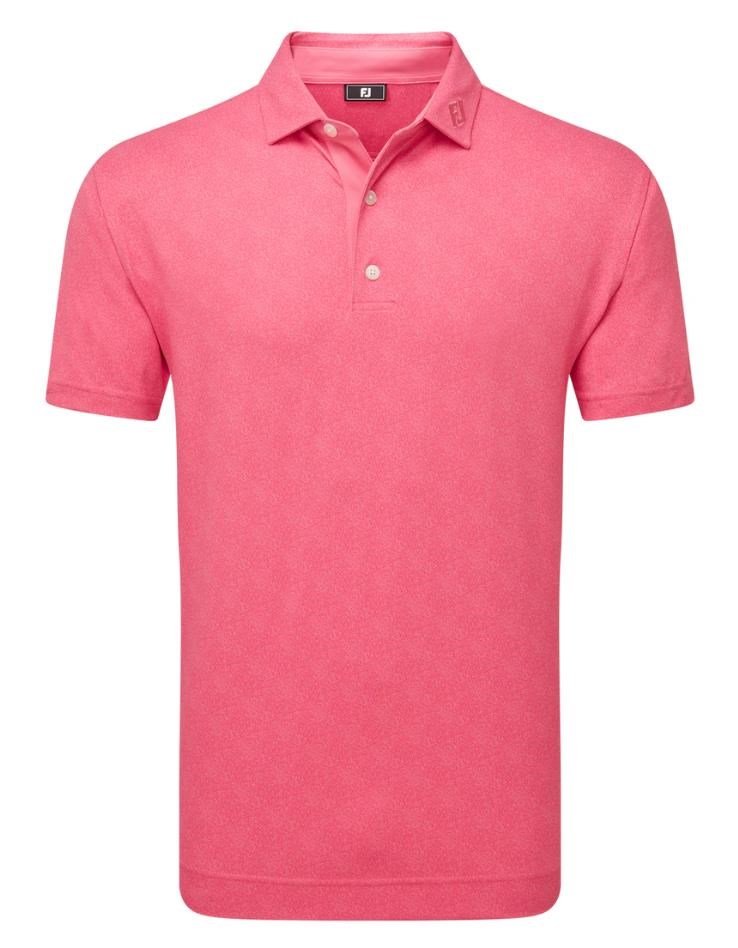 FootJoy Speckle Print Pique polo homme, pink lemonade