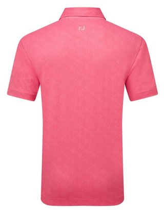 FootJoy Speckle Print Pique polo homme, pink lemonade