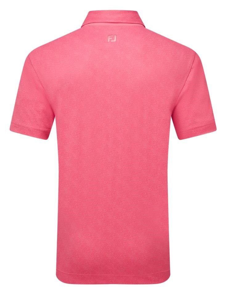 FootJoy Speckle Print Pique polo homme, pink lemonade