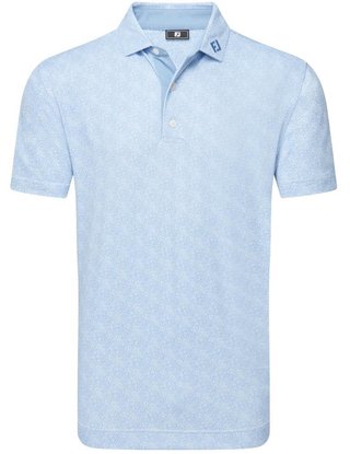 FootJoy Speckle Print Pique polo homme, blue jay/white