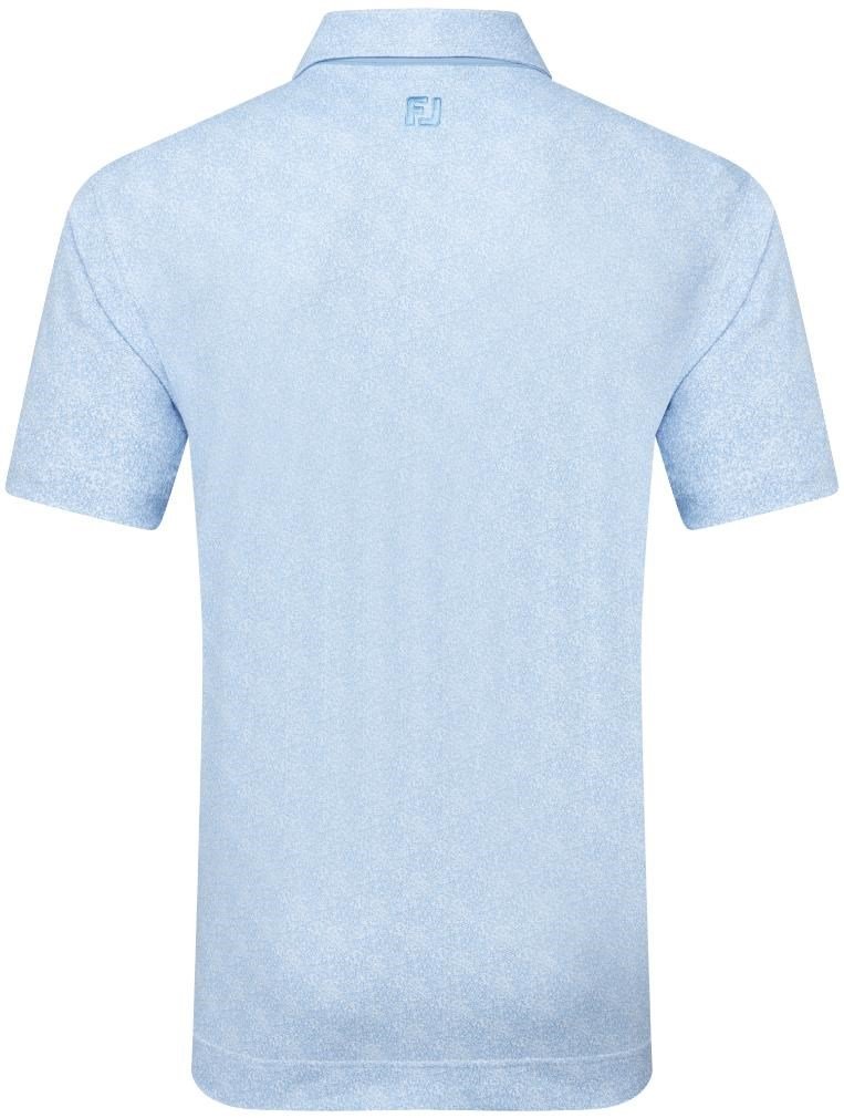 FootJoy Speckle Print Pique polo homme, blue jay/white