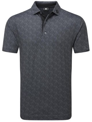 FootJoy Speckle Print Pique polo homme, noir/flint