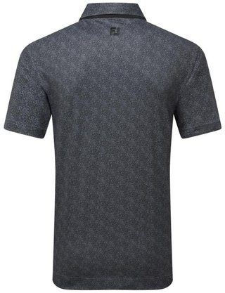 FootJoy Speckle Print Pique polo homme, noir/flint