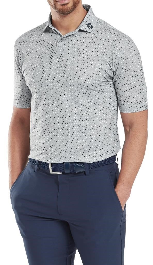 FootJoy Bounce Print Pique polo homme, gris