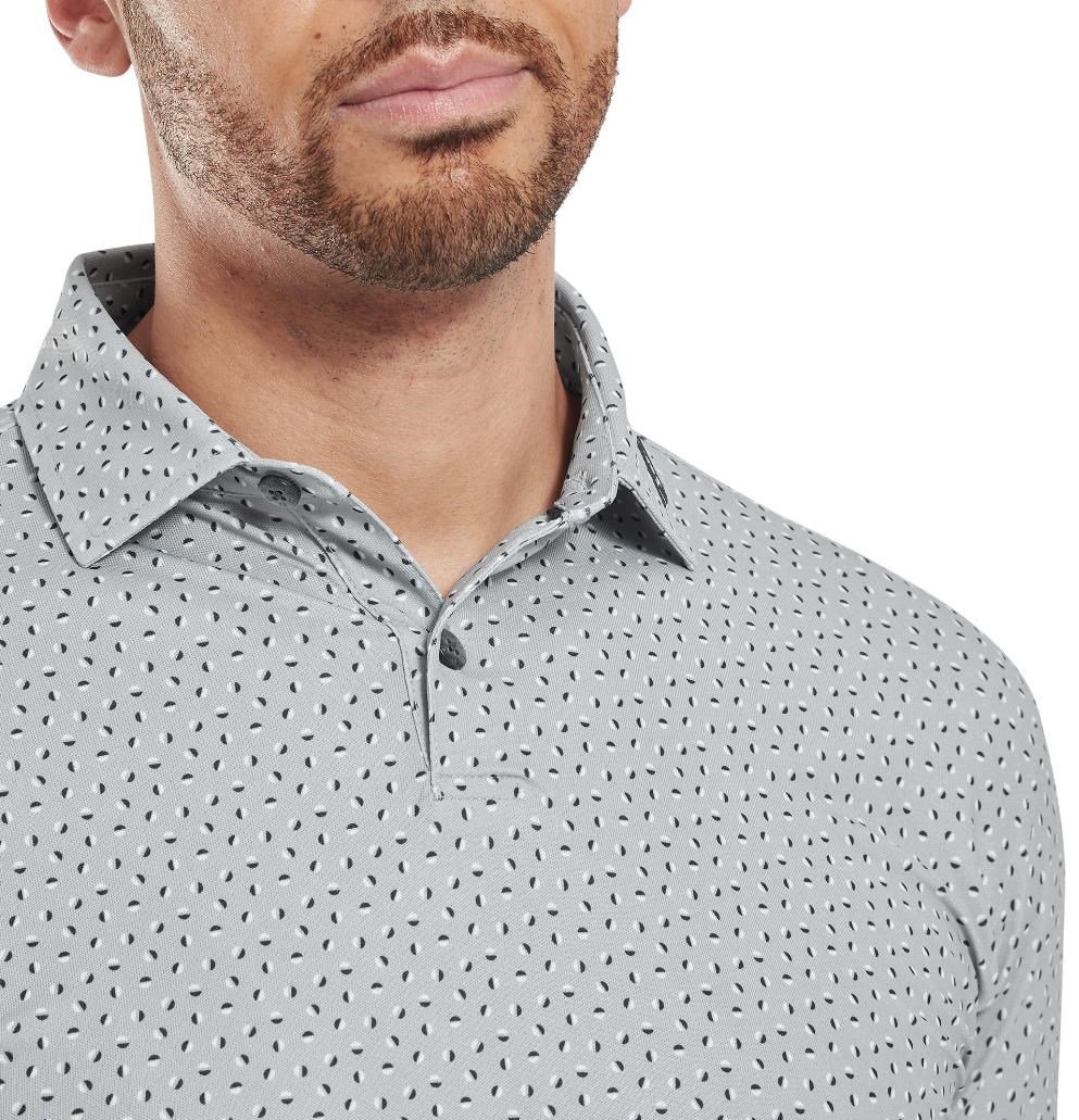 FootJoy Bounce Print Pique polo homme, gris