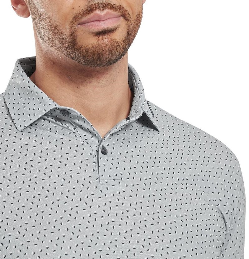 FootJoy Bounce Print Pique polo homme, gris