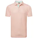 FootJoy CitrusPrint Lisle polo homme, orange/pistache