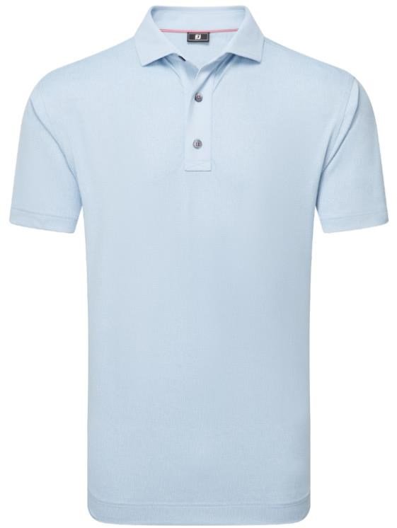 FootJoy Etched Texture Print Lisle polo homme, skyway