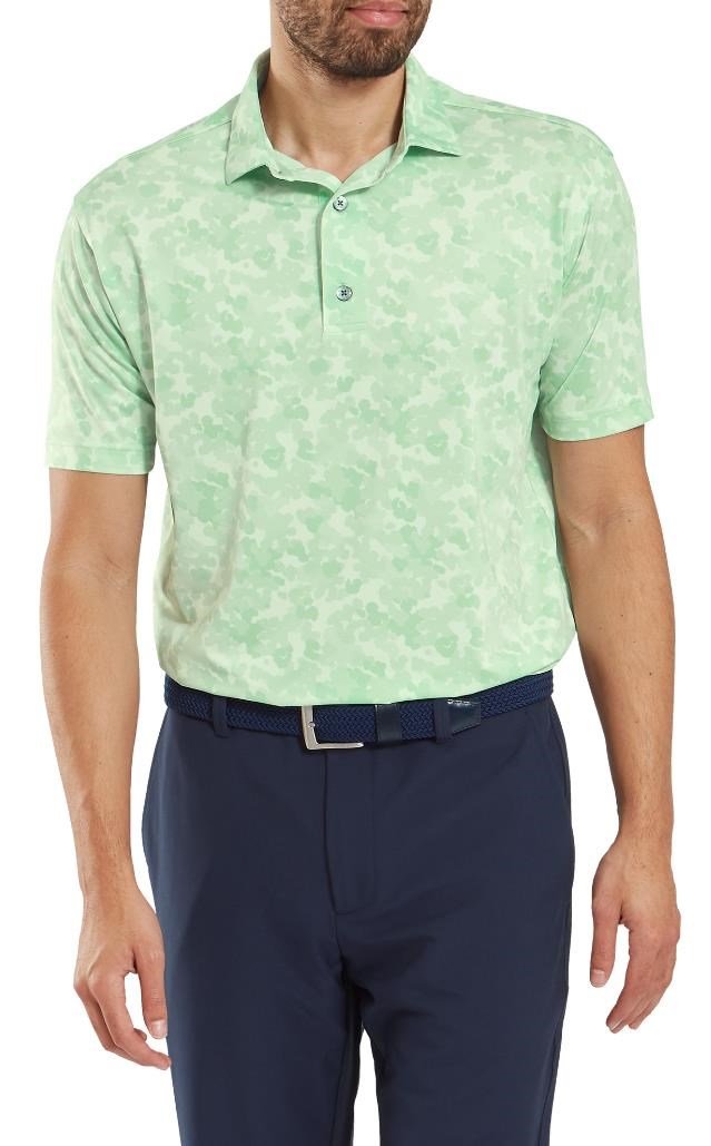 FootJoy Pop Camo Lisle polo homme, pistachio