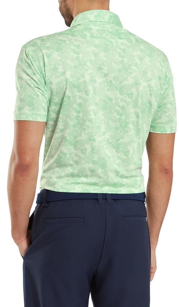 FootJoy Pop Camo Lisle polo homme, pistachio