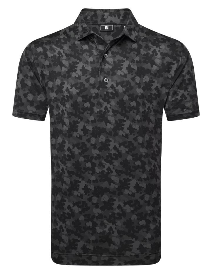 FootJoy Pop Camo Lisle polo homme, noir