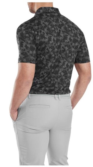FootJoy Pop Camo Lisle polo homme, noir