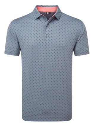 FootJoy Flower Bud Foulard Lisle polo homme, flint
