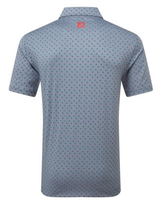 FootJoy Flower Bud Foulard Lisle polo homme, flint