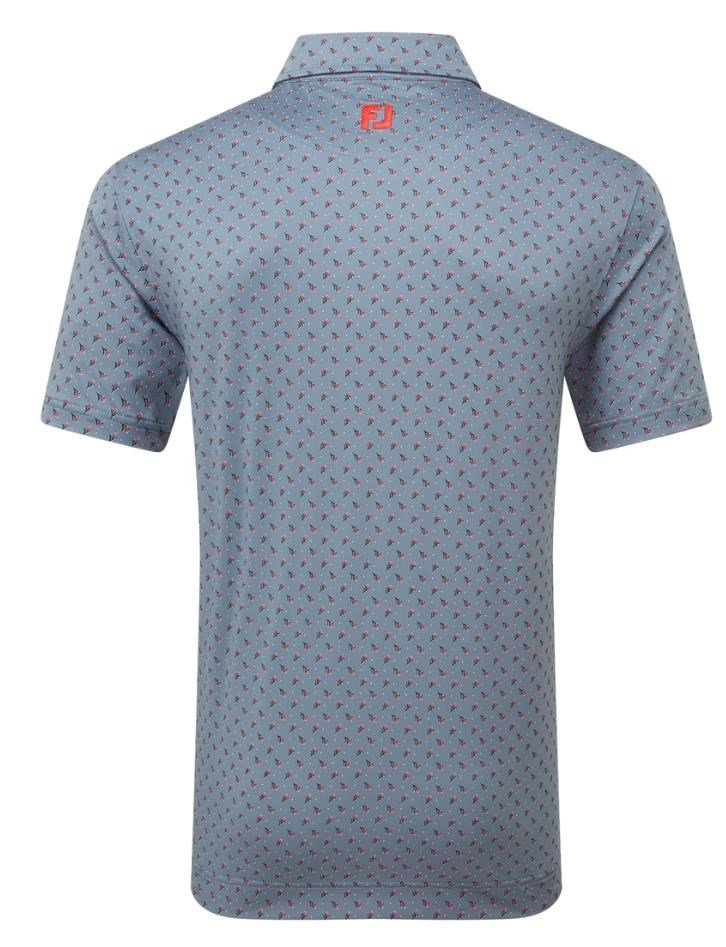 FootJoy Flower Bud Foulard Lisle polo homme, flint