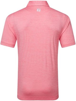 FootJoy Heather Lisle with Trim polo homme, pink lemonade heather