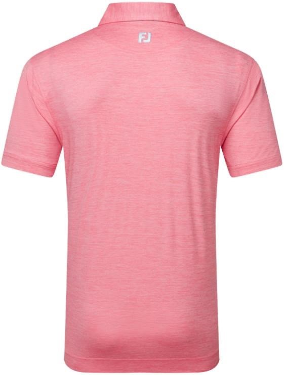 FootJoy Heather Lisle with Trim polo homme, pink lemonade heather