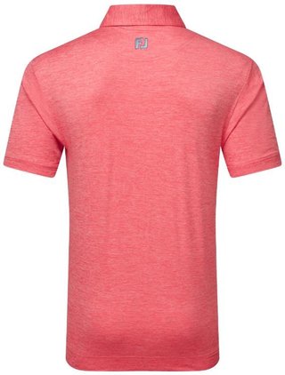 FootJoy Heather Lisle with Trim polo homme, hibiscus heather
