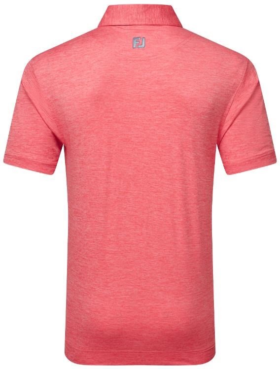 FootJoy Heather Lisle with Trim polo homme, hibiscus heather
