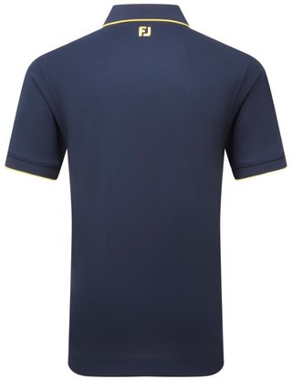 FootJoy Tipped Pique polo homme, navy/taxi