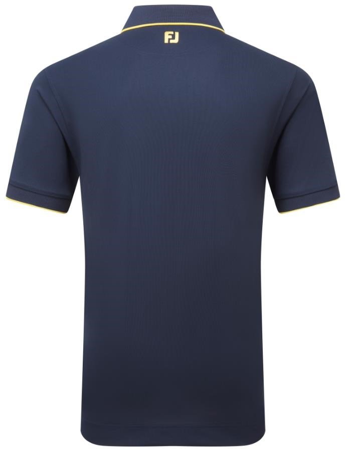 FootJoy Tipped Pique polo homme, navy/taxi