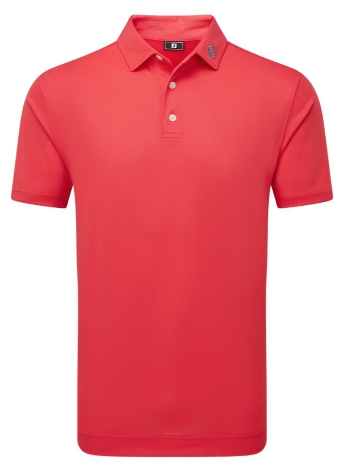FootJoy Stretch Pique Solid polo homme, hibiscus