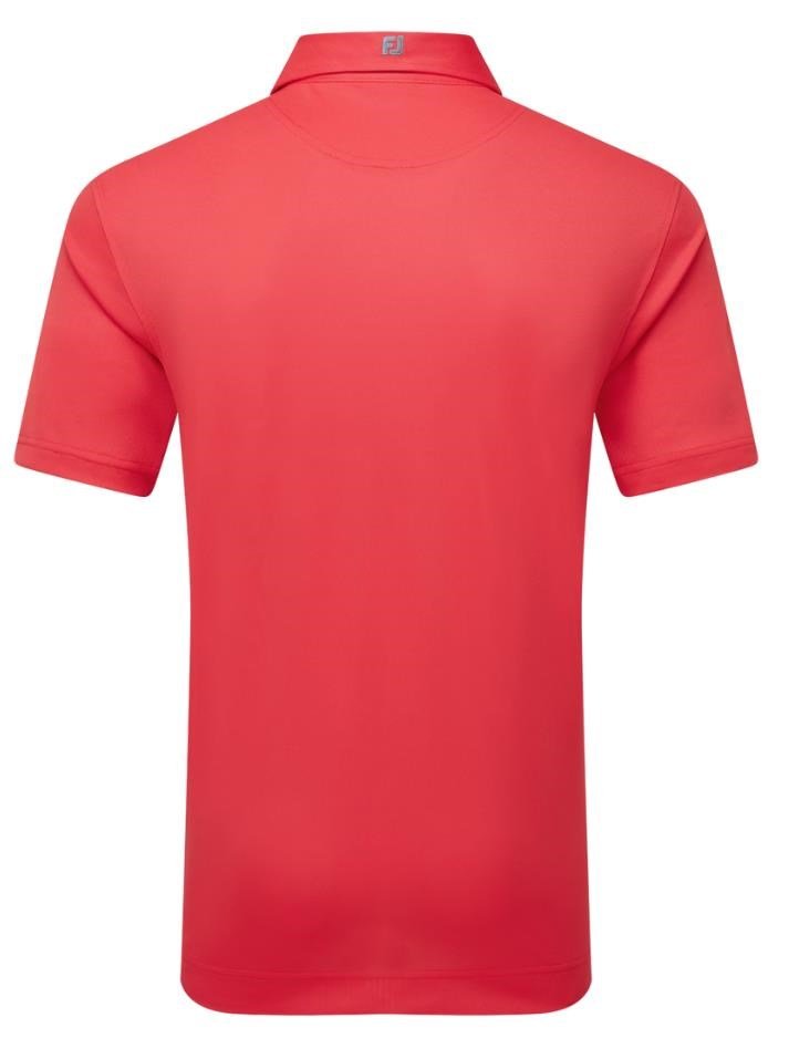 FootJoy Stretch Pique Solid polo homme, hibiscus