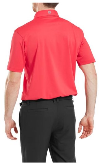 FootJoy Stretch Pique Solid polo homme, hibiscus