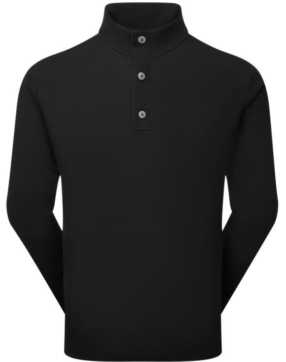 FootJoy Drirelease Button Placket pull homme, noir