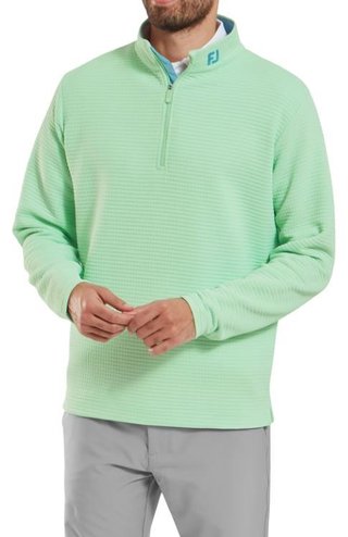 FootJoy Quilt Texture Chill-Out sweat-shirt homme, pistache